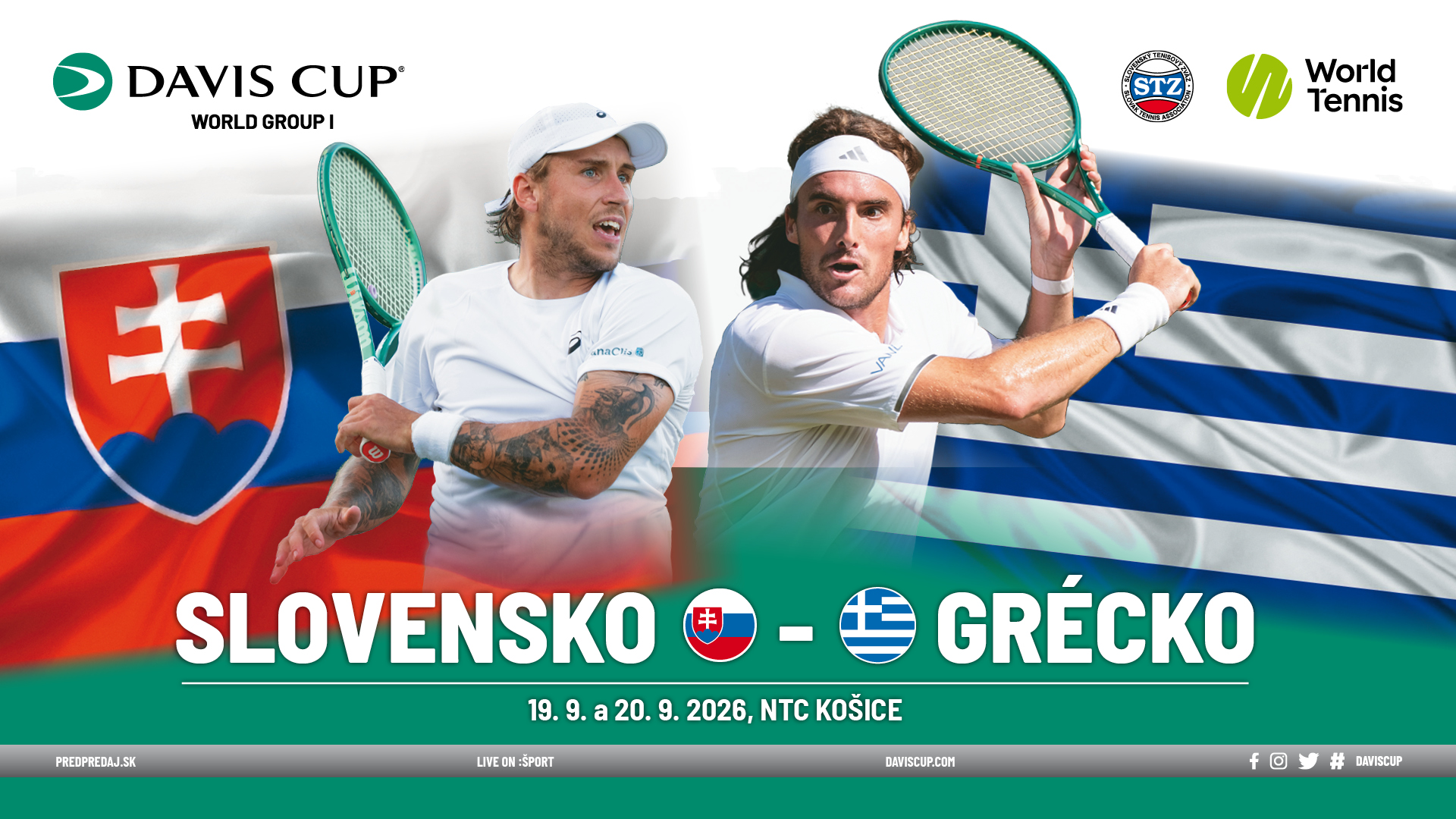 Davis Cup Slovensko -  Grécko
